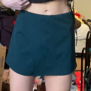 Teal Solemio Asymmetrical Skort. Size M